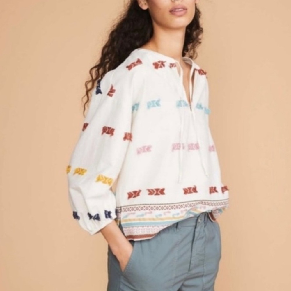 Lou & Grey Boho Peasant Top